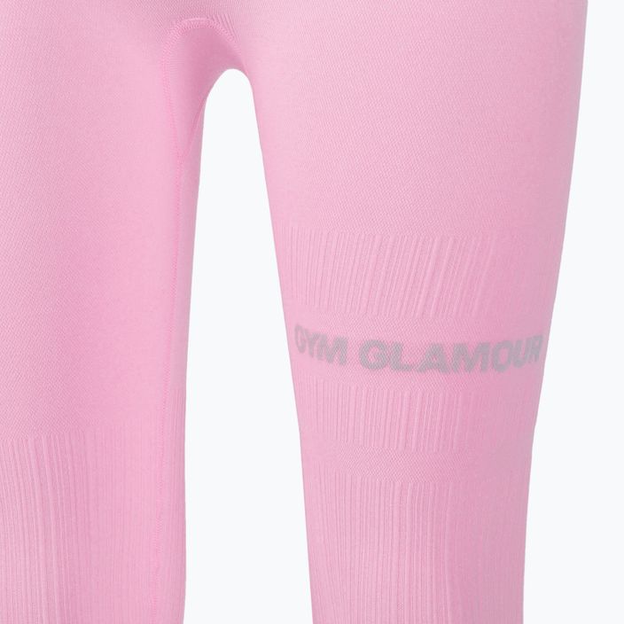 Leggings da allenamento da donna Gym Glamour Push Up rosa confetto 8