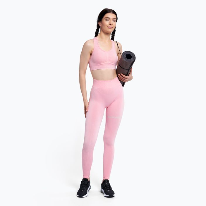 Leggings da allenamento da donna Gym Glamour Push Up rosa confetto 3