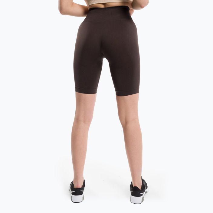 Pantaloncini da allenamento da donna Gym Glamour Flexible brownie 3