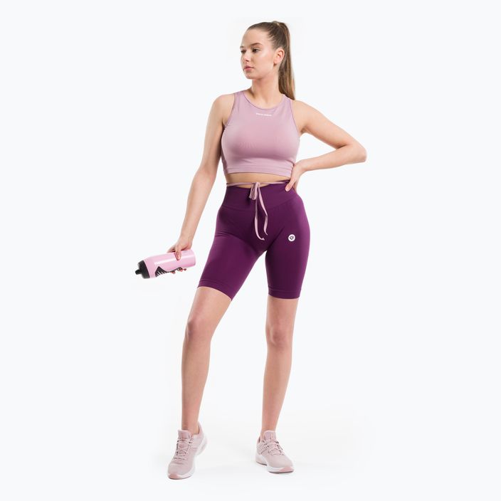 Pantaloncini da allenamento da donna Gym Glamour Flexible viola 2