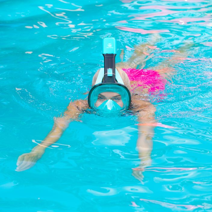 Maschera integrale per lo snorkeling AQUASTIC SMA-01SN blu 8