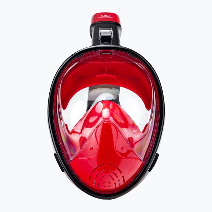 Maschera integrale per lo snorkeling AQUASTIC SMA-01SC rosso 2