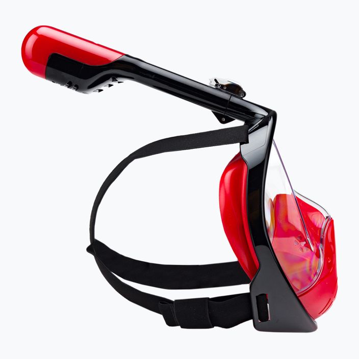 Maschera integrale per lo snorkeling AQUASTIC SMA-01SC rosso 3