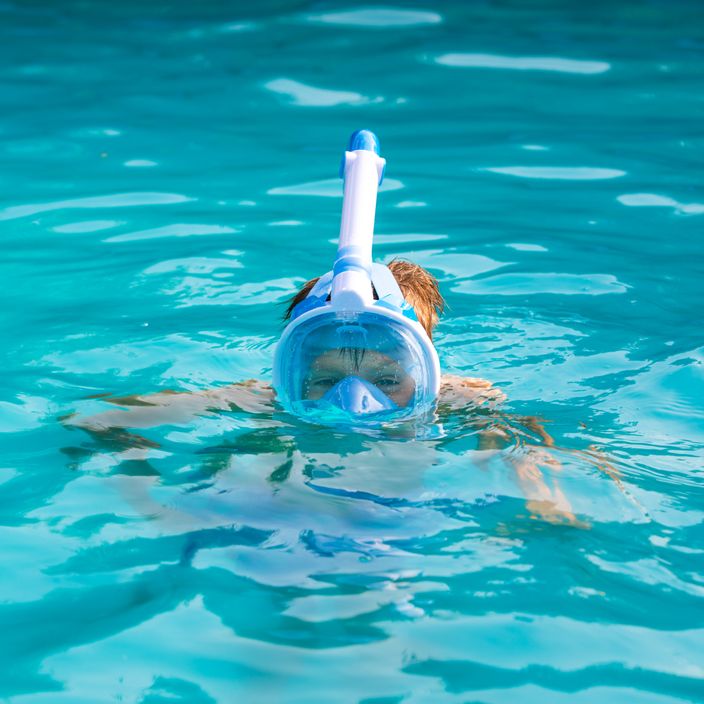 Maschera integrale per bambini per lo snorkeling AQUASTIC SMK-01N blu 7