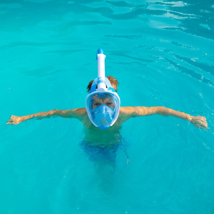 Maschera integrale per bambini per lo snorkeling AQUASTIC SMK-01N blu 8