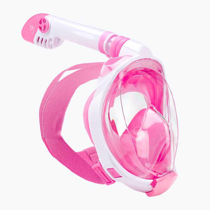 Maschera integrale per bambini per lo snorkeling AQUASTIC SMK-01R rosa