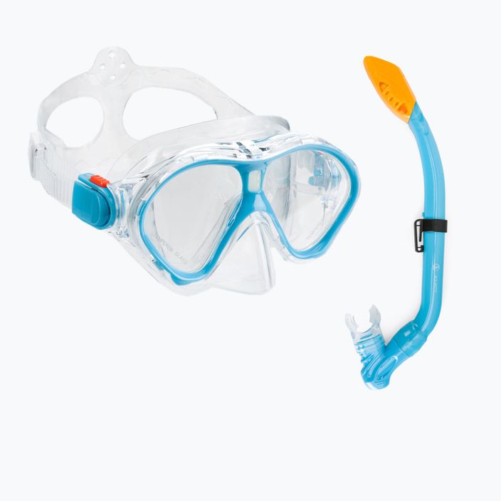 Set da snorkeling per bambini AQUASTIC MSK-01N blu