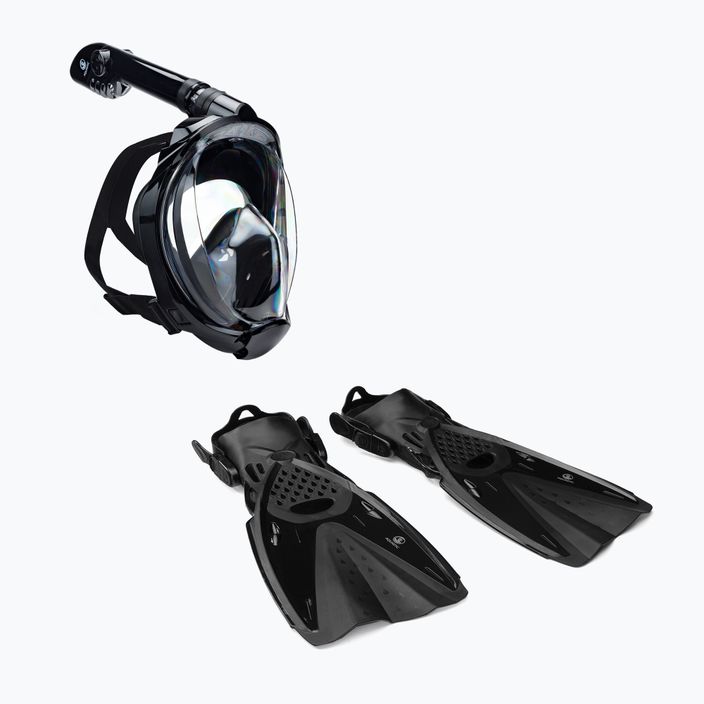 AQUASTIC SMFA-01LC kit snorkeling nero