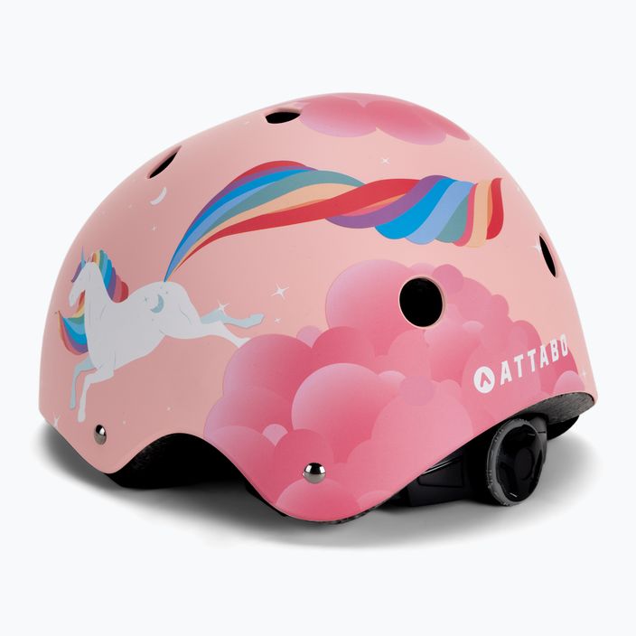 Casco da bicicletta per bambini ATTABO K100 rosa 5