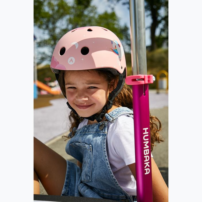 Casco da bicicletta per bambini ATTABO K100 rosa 2