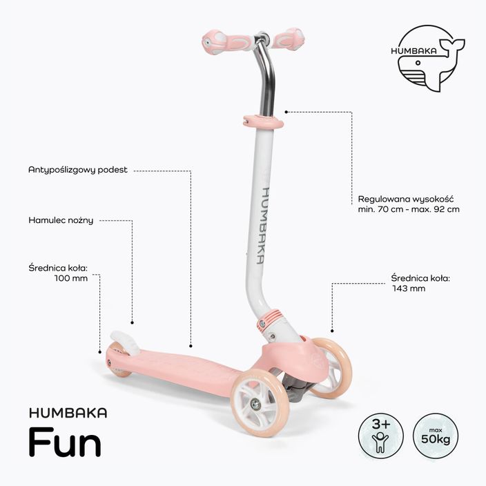 HUMBAKA Divertente triciclo per bambini rosa 2