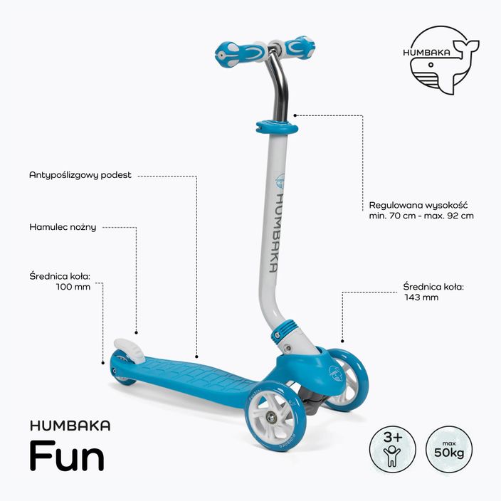 HUMBAKA Divertente triciclo per bambini blu 2
