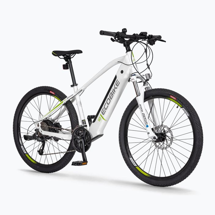 EcoBike SX3 36V 17,5Ah 630Wh LG bicicletta elettrica bianca 3