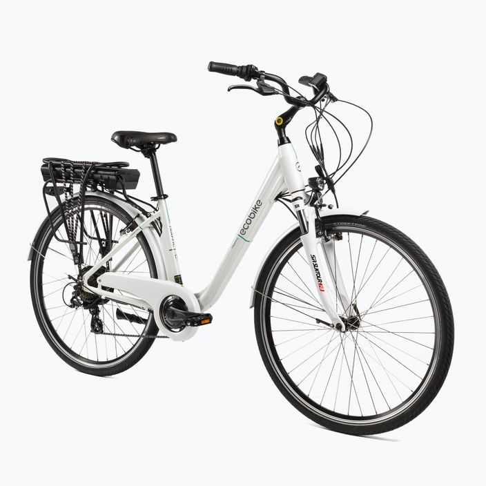 EcoBike Traffic 36V 14,5Ah 522Wh Smart BMS bicicletta elettrica bianca 2