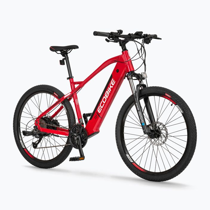 Bicicletta elettrica EcoBike SX4 36V 17,5Ah 630Wh LG rosso 7