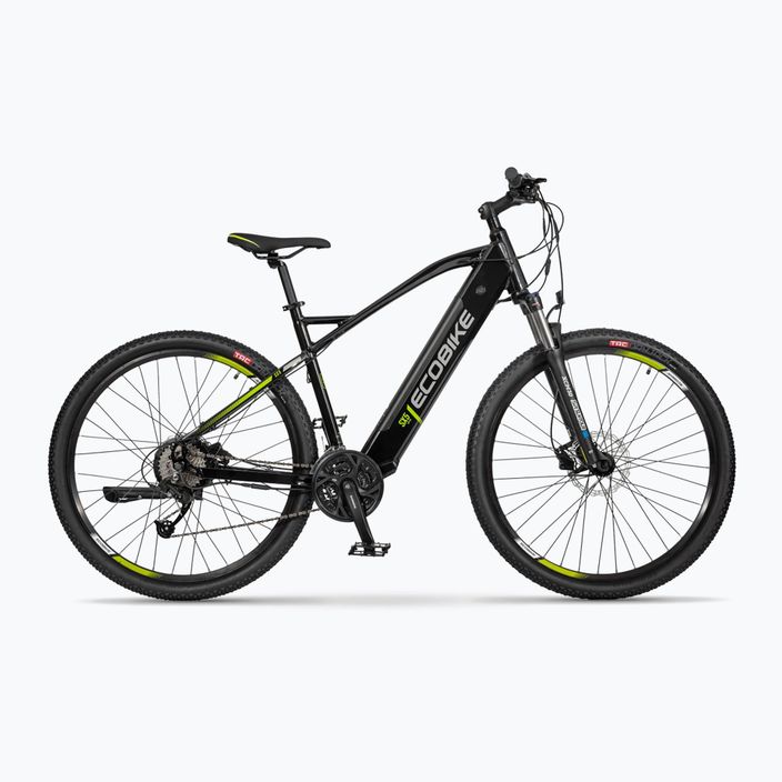 EcoBike SX5 36V 17,5Ah 630Wh LG bicicletta elettrica nera