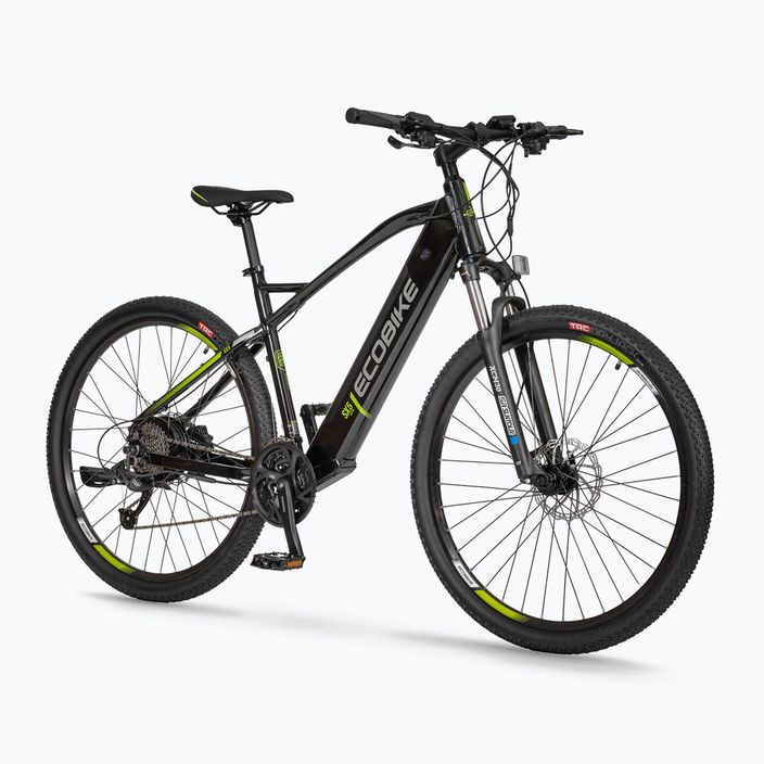 EcoBike SX5 36V 17,5Ah 630Wh LG bicicletta elettrica nera 2