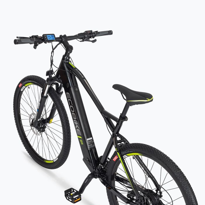EcoBike SX5 36V 17,5Ah 630Wh LG bicicletta elettrica nera 4