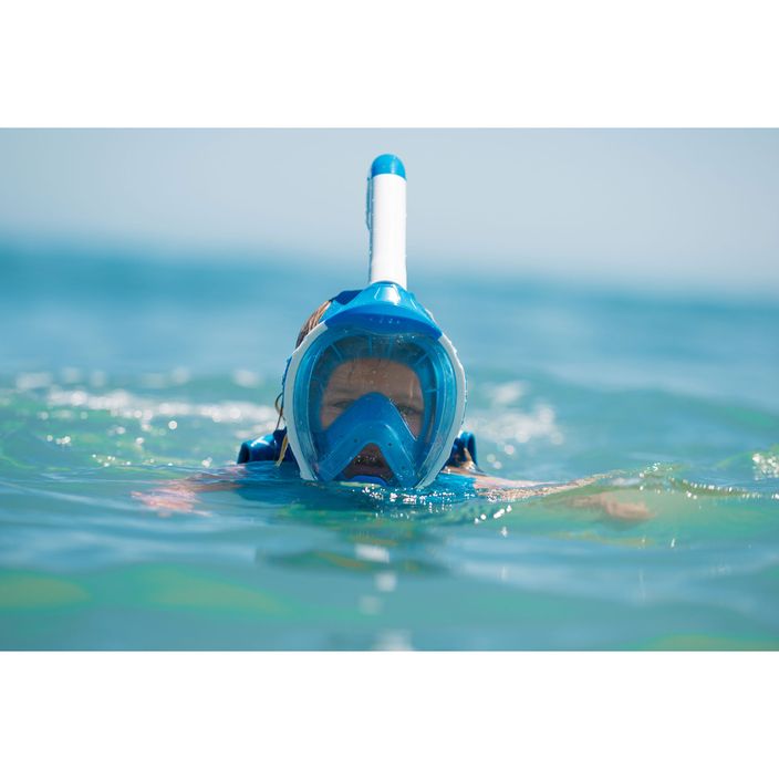 Maschera integrale per bambini per lo snorkeling AQUASTIC KAI Jr blu 3