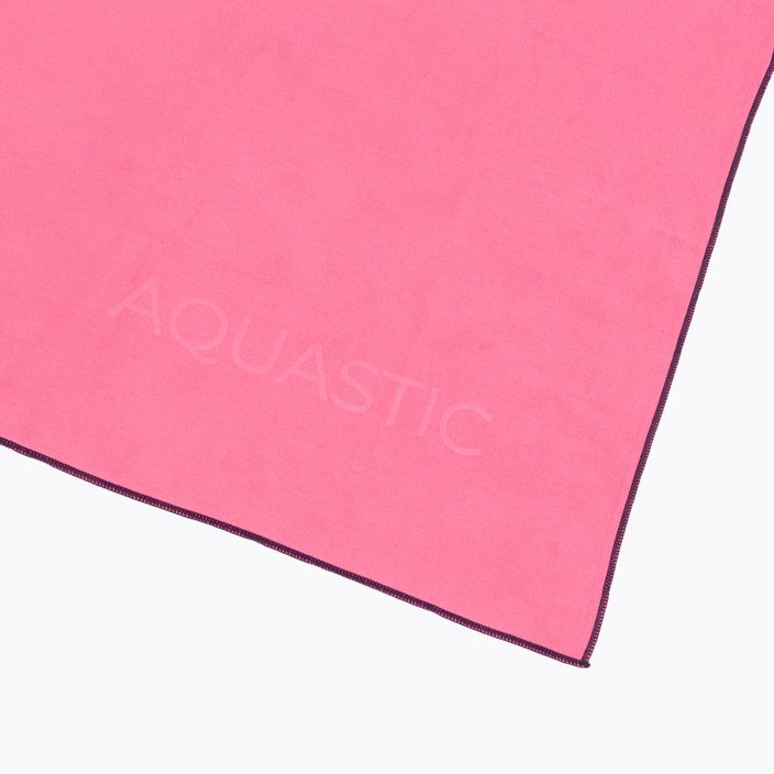 AQUASTIC Havlu L asciugamano rosa ad asciugatura rapida 4