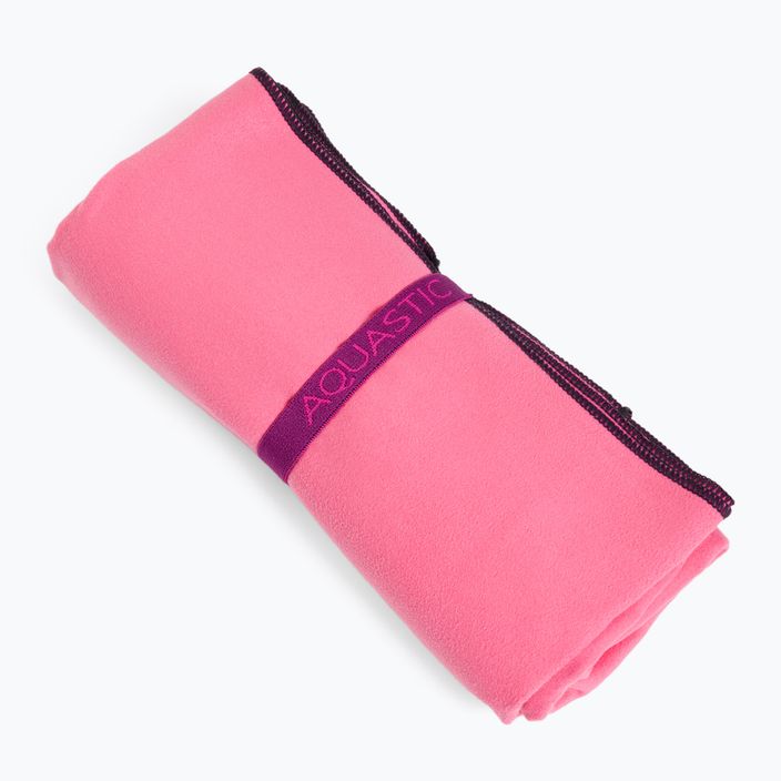 AQUASTIC Havlu L asciugamano rosa ad asciugatura rapida 5