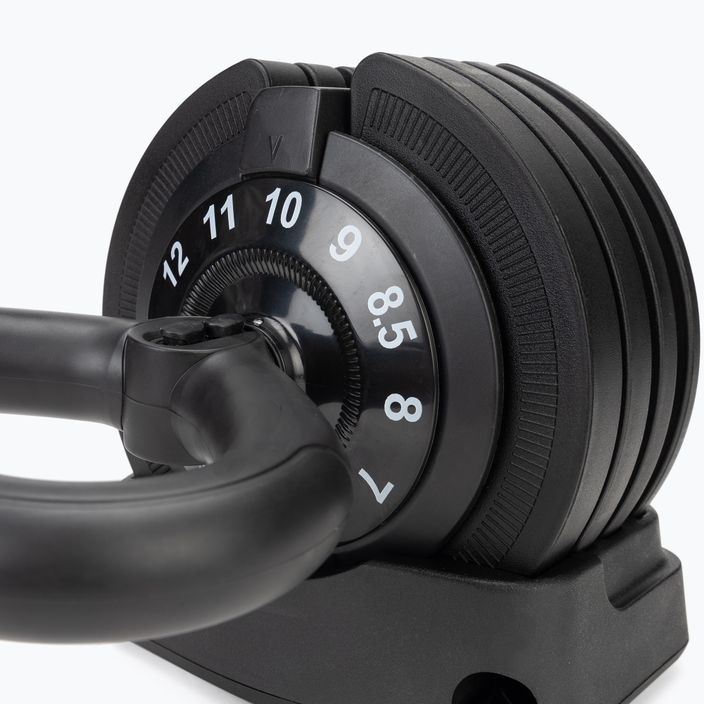 TREXO TXO-B4W004 Kettlebell regolabile da 12 kg nero 2