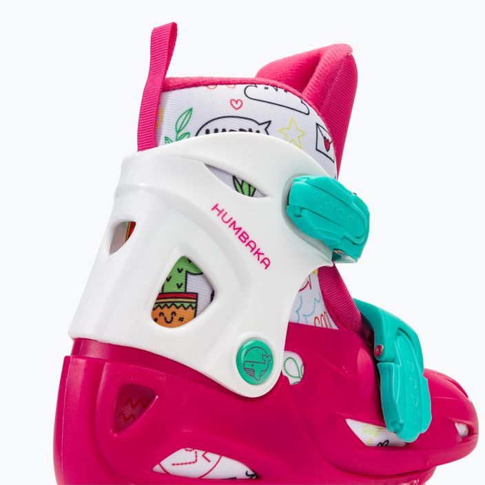 HUMBAKA Starjet LED pattini a rotelle per bambini 3in1 rosa 22