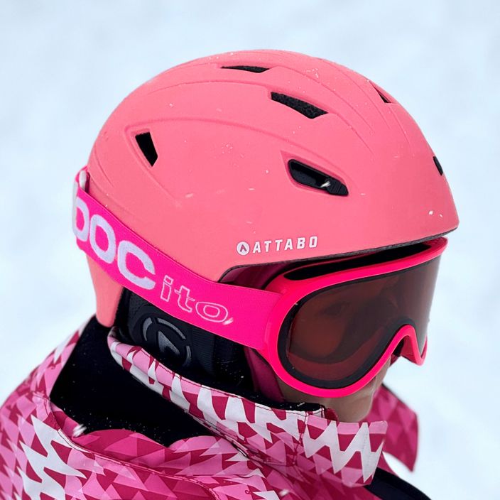 Casco da sci per bambini ATTABO S200 rosa 10