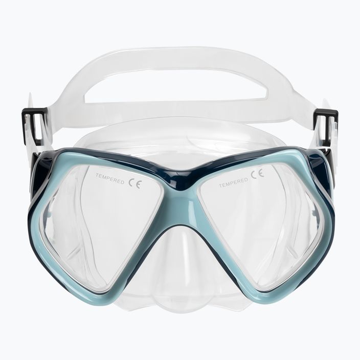 AQUASTIC Shoal set snorkeling maschera + boccaglio blu 3