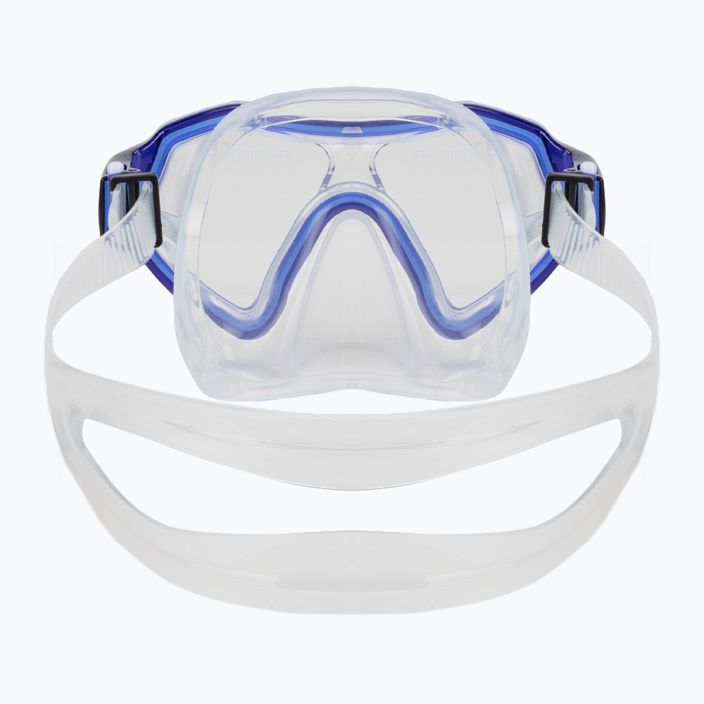 AQUASTIC Shelly set snorkeling per bambini maschera + boccaglio + pinne blu 5