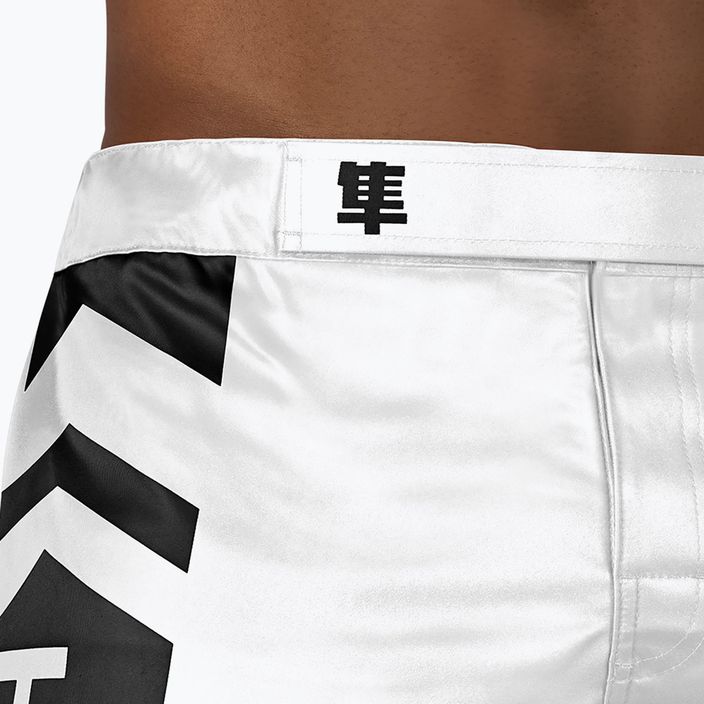 Pantaloncini da allenamento Hayabusa Icon Fight bianco/nero 4