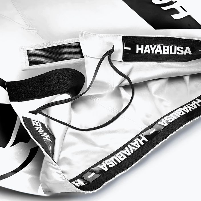 Pantaloncini da allenamento Hayabusa Icon Fight bianco/nero 6