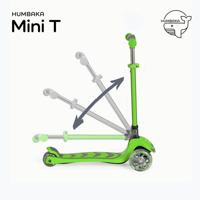 HUMBAKA Mini T monopattino triciclo per bambini verde 3