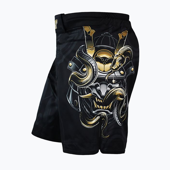 Pantaloncini da allenamento Ground Game MMA da uomo Oni Samurai nero/multi 3
