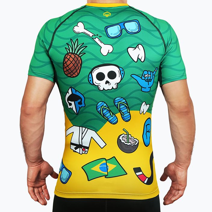 Ground Game Rashguard da uomo Copacabana multicolore 2