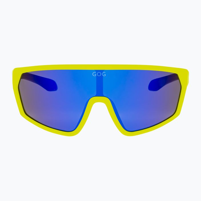 Occhiali da sole per bambini GOG Flint giallo neon opaco/nero/blu policromatico 3