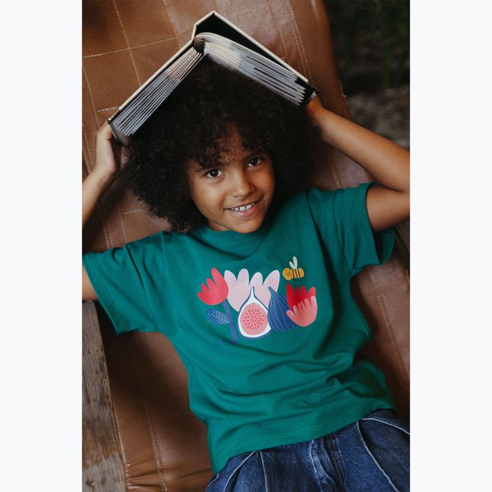 Maglietta KID STORY per bambini Cotone organico verde 6