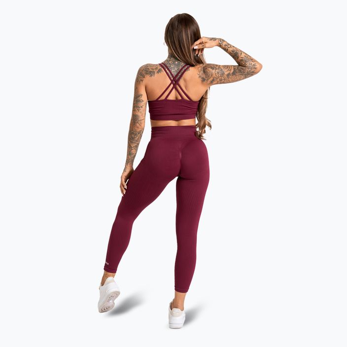 Reggiseno da allenamento Gym Glamour Push Up 2.0 merlot 5