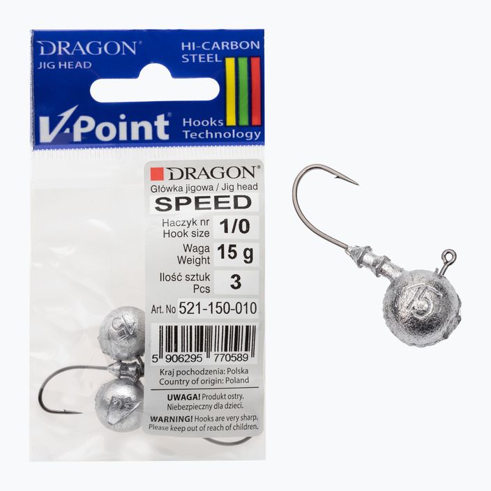 DRAGON V-Point Speed 15g 3pc testa jig nera PDF-521-150-010