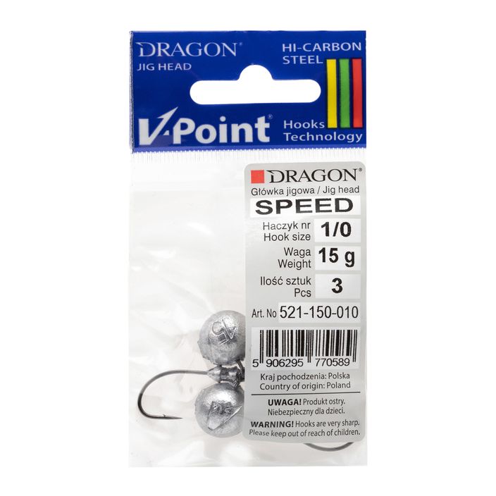 DRAGON V-Point Speed 15g 3pc testa jig nera PDF-521-150-010 2