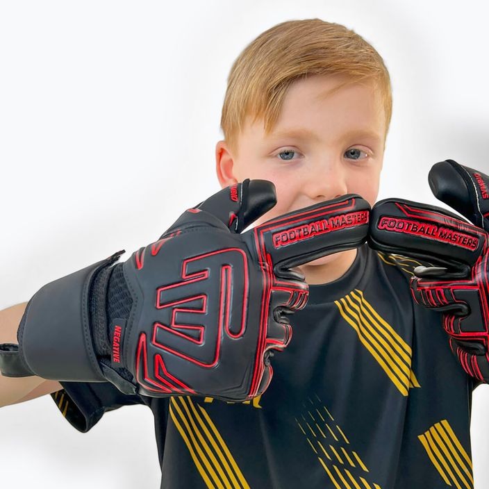 Guanti da portiere per bambini Football Masters Symbio NC rosso 4