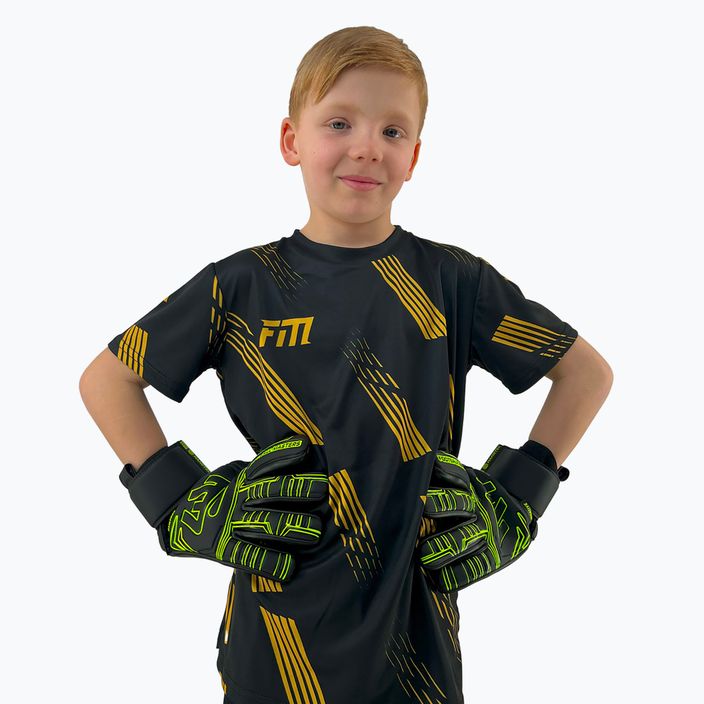 Guanti da portiere per bambini Football Masters Symbio NC fluo 3