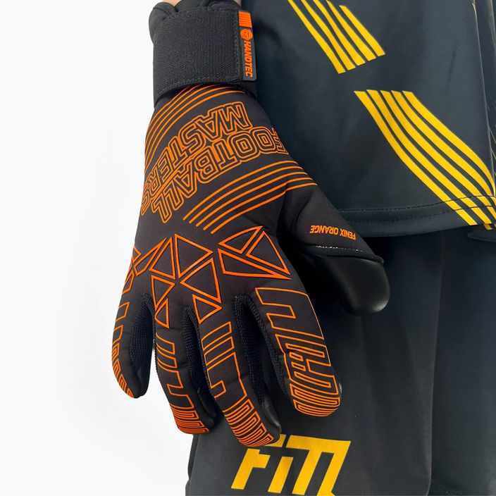 Guanti da portiere per bambini Football Masters Fenix arancione fluo 3