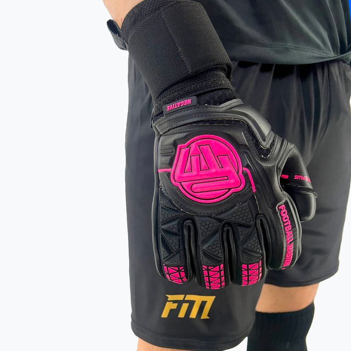 Guanti da portiere Football Masters Voltage Plus NC nero/rosa 3