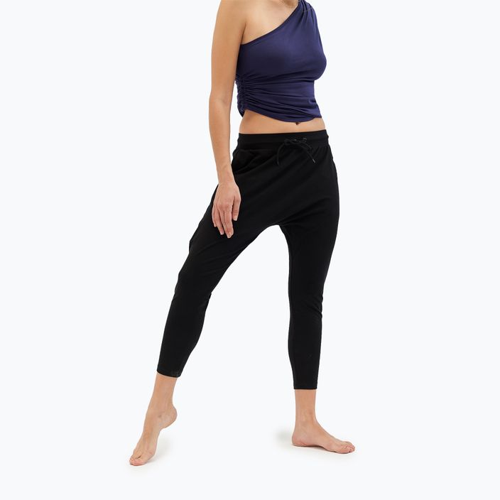 Moonholi Cosmic Cropped Track Yoga Pants donna nero 219 2