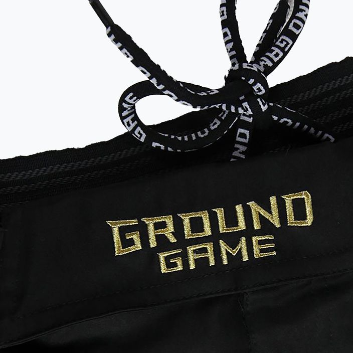 Pantaloncini da allenamento Ground Game MMA Athletic Gold da uomo nero/oro 4