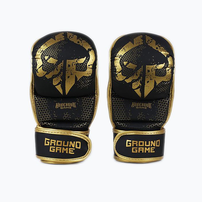 Ground Game MMA Cage Gold guanti da sparring nero/oro 2