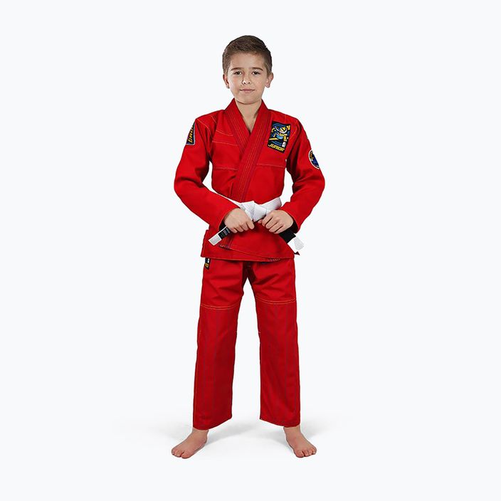 GI per bambini Brazilian jiu-jitsu Ground Game Junior 3.0 rosso