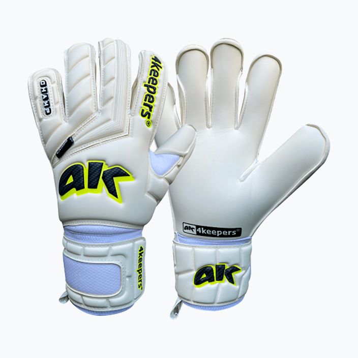 Guanti da portiere 4keepers Champ Carbo V HB bianco/giallo 6