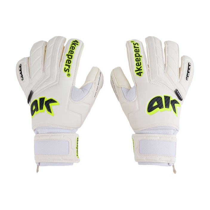 Guanti da portiere 4keepers Champ Carbo V HB bianco/giallo